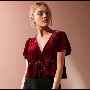 Urban outfitters velvet top